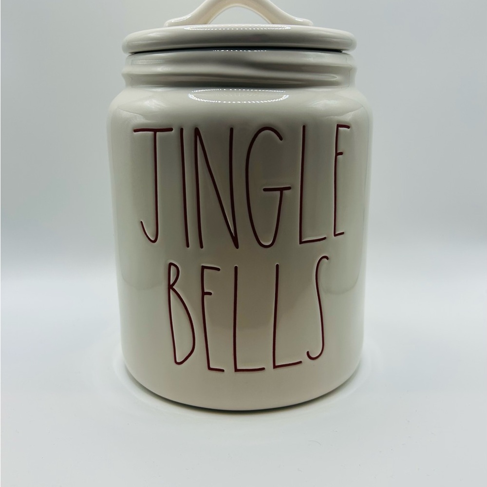 Rae Dunn Jingle Bells Ceramic Canister